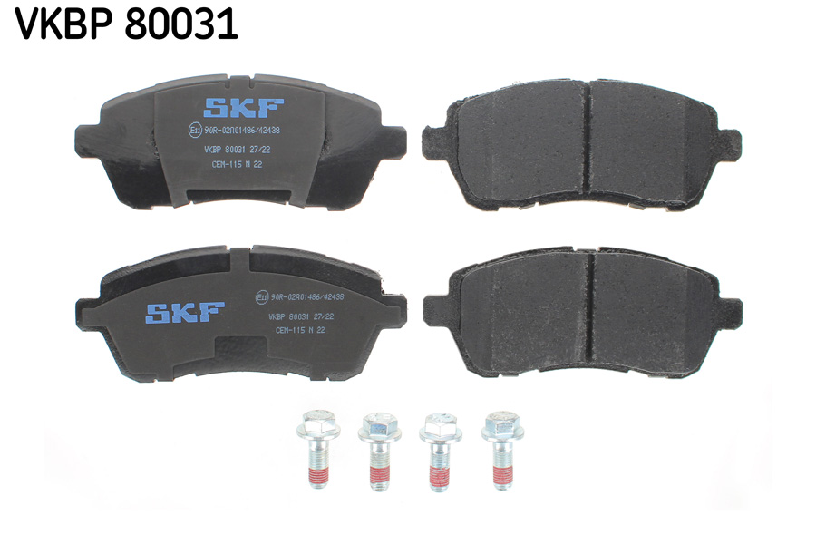 Kit pastiglie freno, Freno a disco - VKBP 80031 SKF